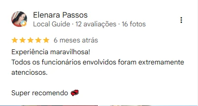 Avaliação de Elenara Passos no Google